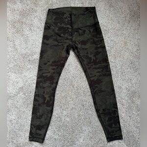 28” Lululemon Align Pant in Incognito Camo Multi Gator Green